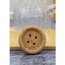 Ecolis Cam Yağdanlık Takımı - Mantar Kapaklı Yağlık Takımı - 2X750 ml