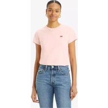 Levi's Levis Bisiklet Yaka Pembe Kadın T-Shirt A4917-0006
