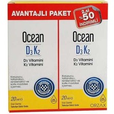 Orzax Ocean D3K2 20 ml + 20 ml Oral Damla