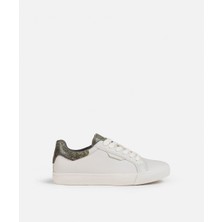 İpekyol Colorblock Bağcıklı Kadın Sneaker IS1250062003082 Ekru Renk Düz Taban ile Şıklık ve Konforu Birleştirir