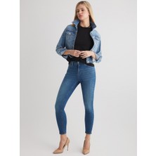 JUST UNIQUE DENIM J.U.D Miranda 126 Normal Bel Mavi Skinny Jeans Kadın