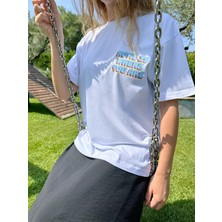 Happy Dodo Home Is Where You Are Baskılı Unisex %100 Pamuk Beyaz T-Shirt