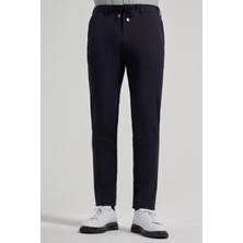 İmza Koyu Lacivert Esnek Yandan Cepli Casual Slim Fit Jogger Pantolon 1003250118
