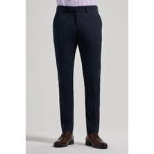 İmza Koyu Lacivert Esnek Yandan Cepli Slim Fit Classic Pantolon 1003250106