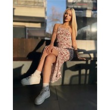 Kadın Ip Askılı Crop Takım