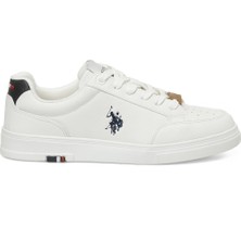 U.S. Polo Assn. Noah gr 5fx Beyaz Erkek Çocuk Sneaker Suni Deri Düz Taban ile Rahat Kullanım