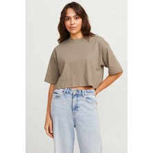 JJXX Jxandrea Loose Sstee Jrs Bej Kadın Kısa Kol T-Shirt