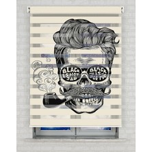 AD Home Pipo Içen Adam Baskılı Zebra Perde - Gece Gündüz Kullanıma Uygundur - Genç Odası Perdesi | Kokusuz Mürekkeple Basılmış  Zebra Perdeler ile Sende Tarzını Yansıt! | 1 Dakikada Pratik Montaj