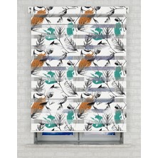 AD Home Ince Dallar Baskılı Zebra Perde - Gece Gündüz Kullanıma Uygundur - Mutfak Perdesi | Kokusuz Mürekkeple Basılmış  Zebra Perdeler ile Sende Tarzını Yansıt! | 1 Dakikada Pratik Montaj