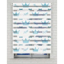 AD Home Isme Özel Erkek Bebek Baskılı Zebra Perde - Gece Gündüz - Erkek Çocuk Odası Perdesi | Kokusuz Mürekkeple Basılmış  Zebra Perdeler ile Sende Tarzını Yansıt! | 1 Dakikada Pratik Montaj