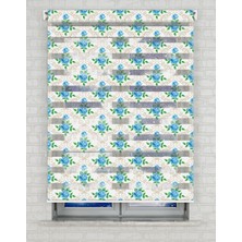 AD Home Çiçekler  Baskılı Zebra Perde - Gece Gündüz Kullanıma Uygundur - Salon Perdesi | Kokusuz Mürekkeple Basılmış  Zebra Perdeler ile Sende Tarzını Yansıt! | 1 Dakikada Pratik Montaj