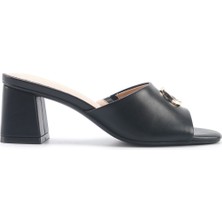 Nine West Nacell 5fx Siyah Kadın Topuklu Terlik