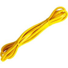 Gus Company 208 Cm Pilates Jimnastik Lastiği Egzersiz Yoga Direnç Bandı (Orta Sert - Siyah) 2080x22x0.45 Mm