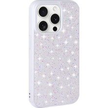Apsuwa Apple iPhone 15 Pro Max Kılıf Parlak Taşlı Pırlanta