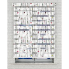 AD Home Renkli Kalpler Baskılı Zebra Perde - Bebek Odası Perdesi, Kız Çocuk Odası Perdesi, Genç Odası Perde | Kokusuz Mürekkeple Basılmış  Zebra Perdeler ile Sende Tarzını Yansıt! | 1 Dakikada Pratik Montaj