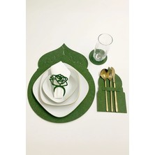 Ramazan Temalı Supla Seti – 4 Kişilik Yeşil Iftar Yemek Seti