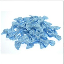 İpek Hobi  Mavi Puantiyeli Fiyonklar 10 Paket