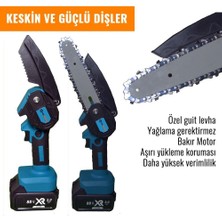 Prohu mmer Professional 88VF 2AH Şarjlı Dal Budama Testeresi (Mavi) PH099
