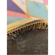 Dekoratif Yıkanabilir Halı Yeni Nesil Kaymaz Taban Salon Halısı Modern Pembe Geometrik Desenli