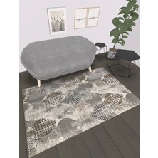 Dinarsu Kabartmalı Keçeli Jel Kaymaz Taban Yıkanabilir Yumuşak Yüzey Halı Yolluk Üst Kalite Saçaklı