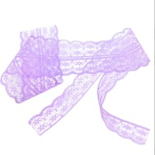 İpek Hobi  Mürdüm  Renk 2 Cm Tek Sıra Gipürlü Dantel Kurdela  1 Adet