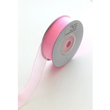 İpek Hobi  Pembe  Renk  2 Cm Organze Kurdele 5 Adet