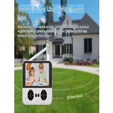 Deanb 4.3 Inç Kablosuz Monitörlü 150M Menzil 720P 2.4ghz Interkom Hareket Algılayıcı Ip Bebek Kamerası