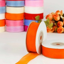 İpek Hobi Turuncu  Renk  2 Cm Organze Kurdele 3 Adet