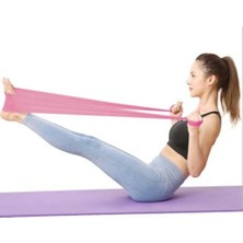 2 Metre Fuşya Yoga Pilates Egzersiz Bandı Terabant (Açık Uçlu - Sert)