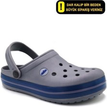 Set Timo Erkek Gri Lacivert Sandalet
