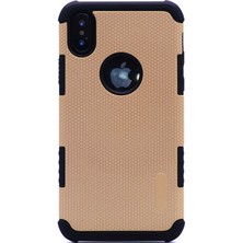 Vardar Aksesuar Apple iPhone x / XS Kılıf Renkli Darbe Önleyici Iki Katmanlı Armour Youyou Kapak