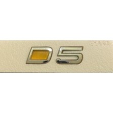 Volvo Uyumlu D5 Krom Yazı+