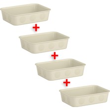 IKEA 4 Adet Dolap Içi Düzenleyici Kutular 15 x 20 x 5  cm  Ikea 4'lü Set Organizer Çekmece Içi Takı Saklama