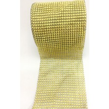 İpek Hobi  Altın ( Gold ) Stras Çukur 24'Lü Şerit 1 Mt