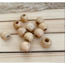 İpek Hobi  24 Mm Ahşap Boncuk 100 Adet