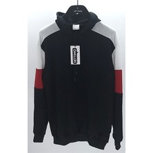 Siyah 2 Iplik Kapüşonlu Sweatshirt