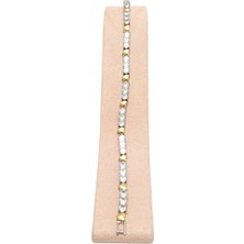 Vitrin Accessories Zirkon Taşlı Oxxo Kalp Figürlü Model Su Yolu 0.5 mm 17 cm Altın Sarısı (Gold) Gümüş (Silver) Renkli