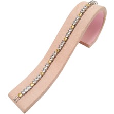 Vitrin Accessories Zirkon Taşlı Oxxo Kalp Figürlü Model Su Yolu 0.5 mm 17 cm Altın Sarısı (Gold) Gümüş (Silver) Renkli
