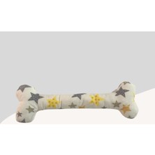 Miçiko Köpekler İçin Yumuşak Kemik Şekilli Oyuncak 25cm Beyaz Desenli