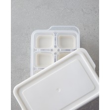 Posuda Plastik 3’lü Mini Buz Kalıbı 7 x 12,5 x 3,5 cm Krem