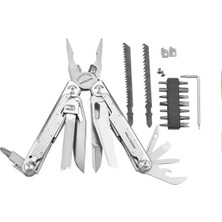 İzeltaş Izeltaş 180 mm Multitool Pro 15 Fonksiyonlu Çok Amaçlı Pense Gümüş Renkli Profesyonel Kalite