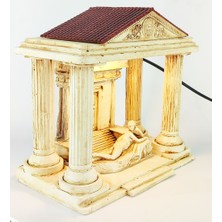 Craft Maket Antik Roma Reclining Naiad Dekoratif Konik Tütsülük Işıklı