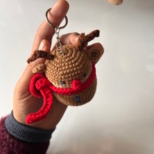 Marifetli Tığım Elişi Geyik Anahtarlık / Örgü / Pinterest Çanta Süsü