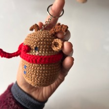 Marifetli Tığım Elişi Geyik Anahtarlık / Örgü / Pinterest Çanta Süsü