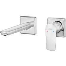 Eca Lia Ankastre Lavabo Bataryası Sıva Üstü Çift Rozet 102167620-KK