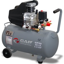 Gap Gp-50 Litre Tek Kafalı Pistonlu Kompresör