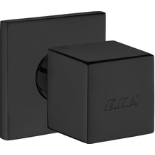 Eca Caro Kare Ankastre Ara Kesme Valfi 1/2 Mat Siyah Renkli 102151033C1