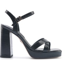 Nine West Kellı 5fx Siyah Kadın Topuklu Sandalet