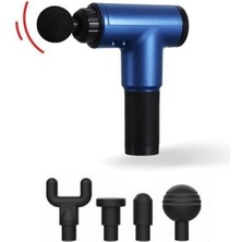 Karmeis Buffer® 4 Başlıklı 6 Seviye Hız Ayarlı Vurmalı Kas Yoğurmalı Titreşimli Masaj Tabancası Aleti