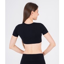 Tootechin Nefes Alan ve Hızlı Kuruyan Flow Kısa Kol Crop Top